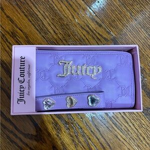 Juicy Couture Lavender Key & Card Holder